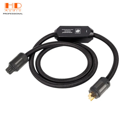 Dây nguồn mạ bạc AUDIOMECA HIFI có chức năng giảm tiếng ồn chủ động, cáp nguồn chống sét