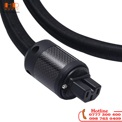 Dây nguồn mạ bạc AUDIOMECA HIFI có chức năng giảm tiếng ồn chủ động, cáp nguồn chống sét