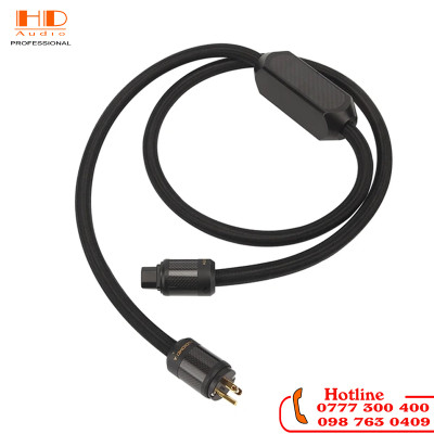 Dây nguồn mạ bạc AUDIOMECA HIFI có chức năng giảm tiếng ồn chủ động, cáp nguồn chống sét