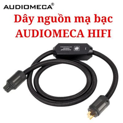 Dây nguồn mạ bạc AUDIOMECA HIFI có chức năng giảm tiếng ồn chủ động, cáp nguồn chống sét