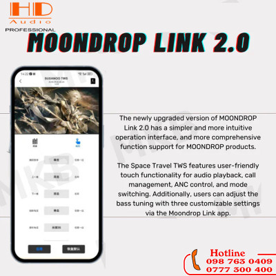 Tai nghe True Wireless Moondrop Space Travel (Onmyoji "Susanoo")