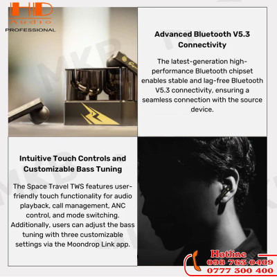 Tai nghe True Wireless Moondrop Space Travel (Onmyoji "Susanoo")