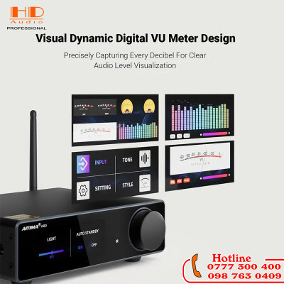 AIYIMA A80 - Amply Bluetooth Hi-Fi TPA3255 Tích Hợp DAC ES9038Q2M Công Suất 300W x2