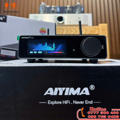 AIYIMA A80 - Amply Bluetooth Hi-Fi TPA3255 Tích Hợp DAC ES9038Q2M Công Suất 300W x2