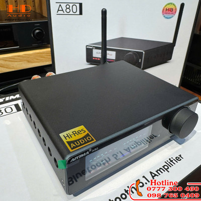 AIYIMA A80 - Amply Bluetooth Hi-Fi TPA3255 Tích Hợp DAC ES9038Q2M Công Suất 300W x2