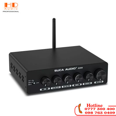 Amply SUCA AUDIO A900, Công suất 300W x 3, Bluetooth 5.2