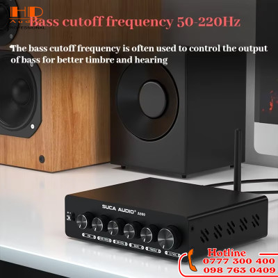 Amply SUCA AUDIO A900, Công suất 300W x 3, Bluetooth 5.2