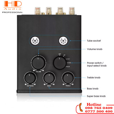 SUCA AUDIO TUBE-T3 PLUS 300W+300W Hifi Power Amplifier Tube Preamp Bluetooth 5.1