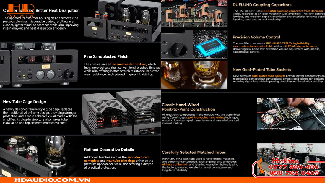 Cayin HA-300 MK3 Headphone/ Speaker  Amplifier