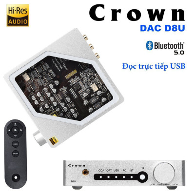 Giải mã DAC Crown D8U | Đọc trực tiếp USB