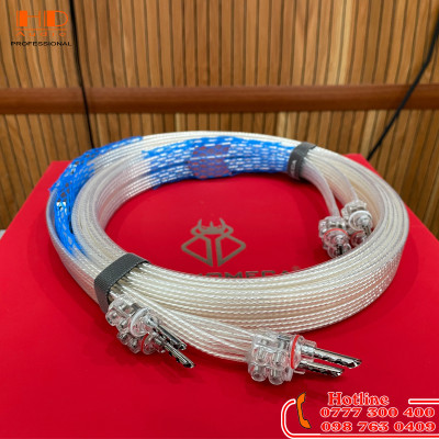 Dây loa AUDIOMECA S30 Mạ Bạc CaoCấp | Jack Bắp Chuối