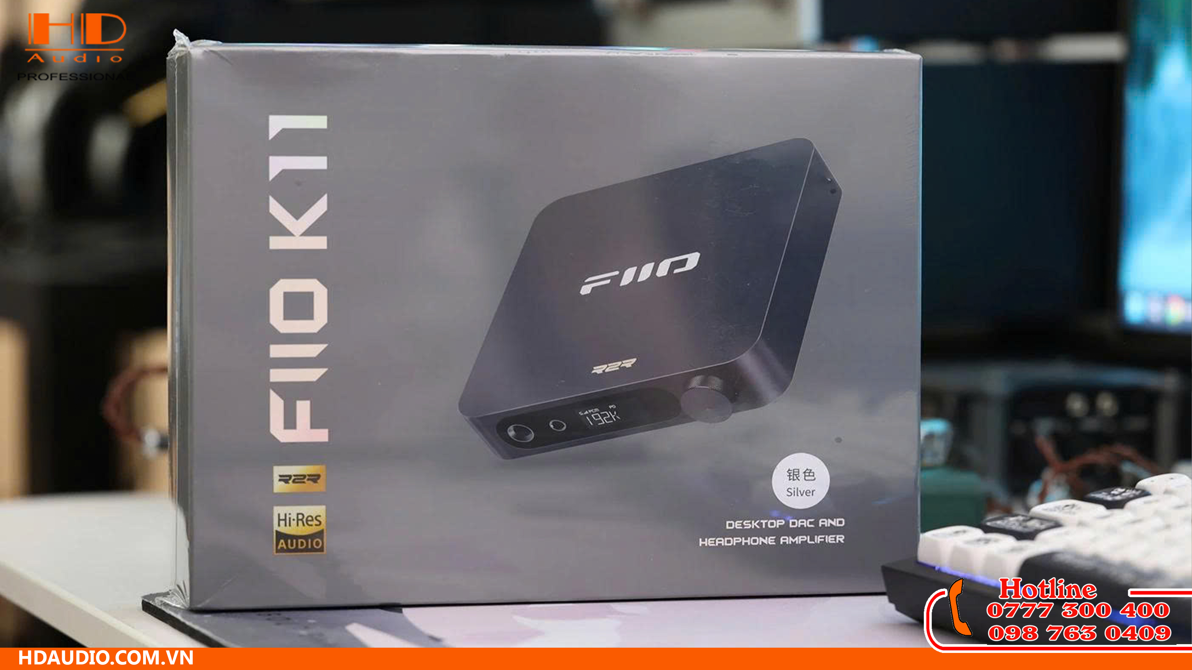 FiiO K11 R2R - DAC/Amp Desktop R2R Balanced Hi-Fi, Hỗ trợ NOS/OS, Công suất 1300mW
