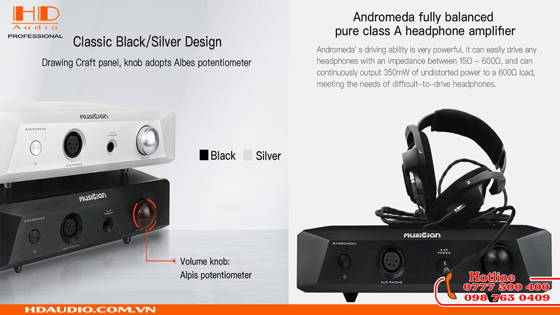 MUSICIAN ANDROMEDA HEADPHONE AMPLIFIER