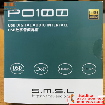 SMSL PO100 – Bộ Chuyển Đổi USB Digital Audio, Optical và Coaxial