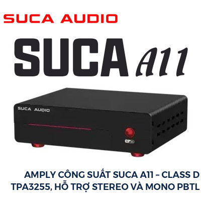 Amply Công Suất SUCA A11 – Class D TPA3255, Hỗ Trợ Stereo Và Mono PBTL