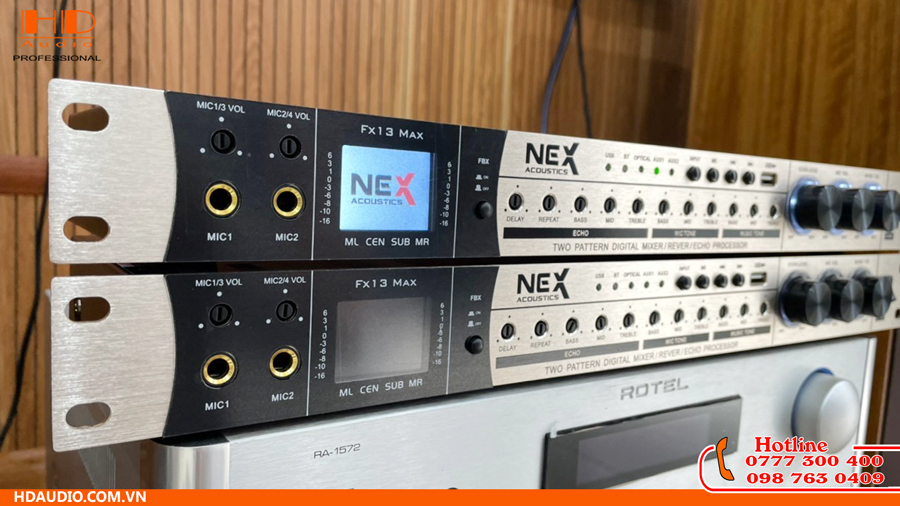 Hướng dẫn sử dụng vang cơ Nex Acoustics FX13 MAX