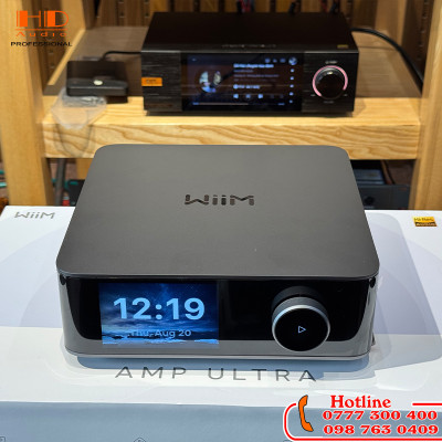 WiiM Amp Ultra – Amply Streaming Hi-Fi 100W/kênh, DAC ESS ES9039Q2M, HDMI ARC