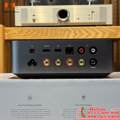 WiiM Amp Ultra – Amply Streaming Hi-Fi 100W/kênh, DAC ESS ES9039Q2M, HDMI ARC