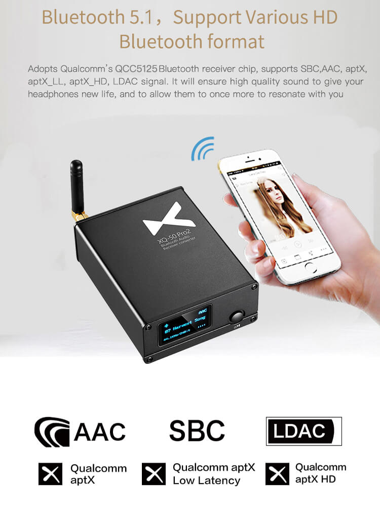 DAC Bluetooth Xduoo XQ-50 Pro2: DAC nghe nhạc bluetooth giá rẻ tốt nhất 2022