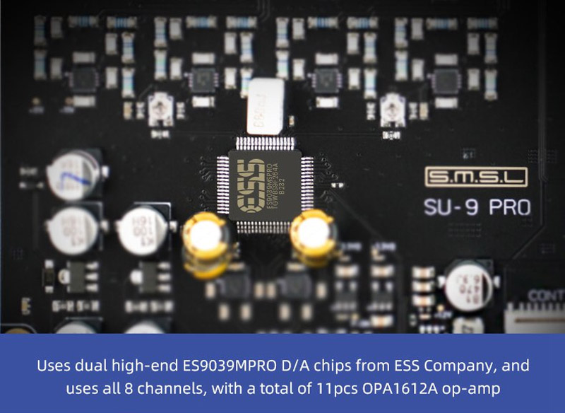 SU9 Pro - Bộ mã đầu tiên thế giới sử dụng chip ES9039PRO cao cấp