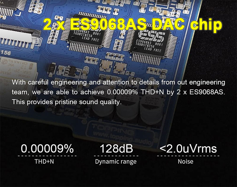DAC Topping DX5 - chất lượng âm thanh hoàn hảo