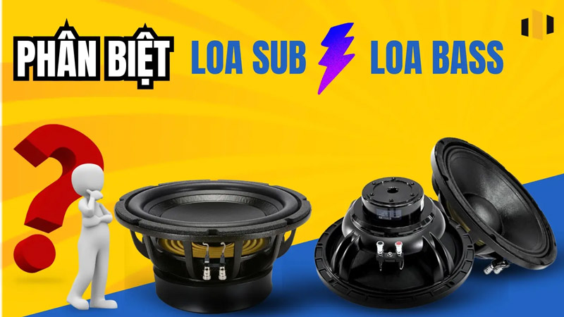 Loa sub và loa bass khác nhau thế nào? Có thể biến loa bass thành loa sub?