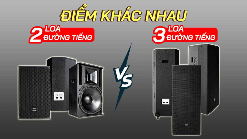 Loa 2 đường tiếng và loa 3 đường tiếng là gì? Nên mua loại nào?