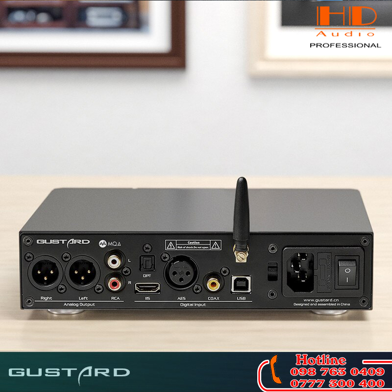 DAC GUSTARD X16 - 2x ES9068AS/ MQA Bluetooth 5.0/ 32bit 768kHz DSD512