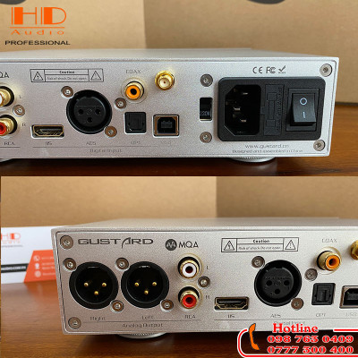 DAC GUSTARD X16 - 2x ES9068AS/ MQA Bluetooth 5.0/ 32bit 768kHz DSD512