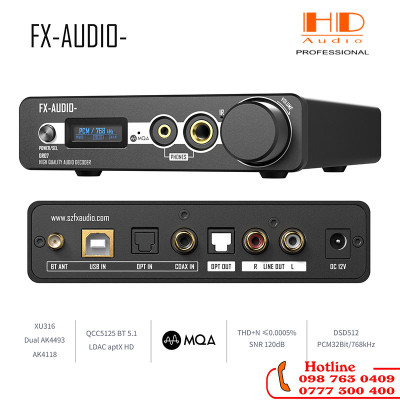 DAC FX Audio DR07 /AK4493 XMOS XU316