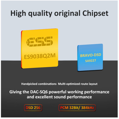 Bộ Giải Mã DAC FXAUDIO SQ6 - DAC Chơi Oto