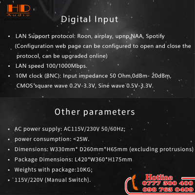 DAC GUSTARD X26 III Dual ES9039SPRO