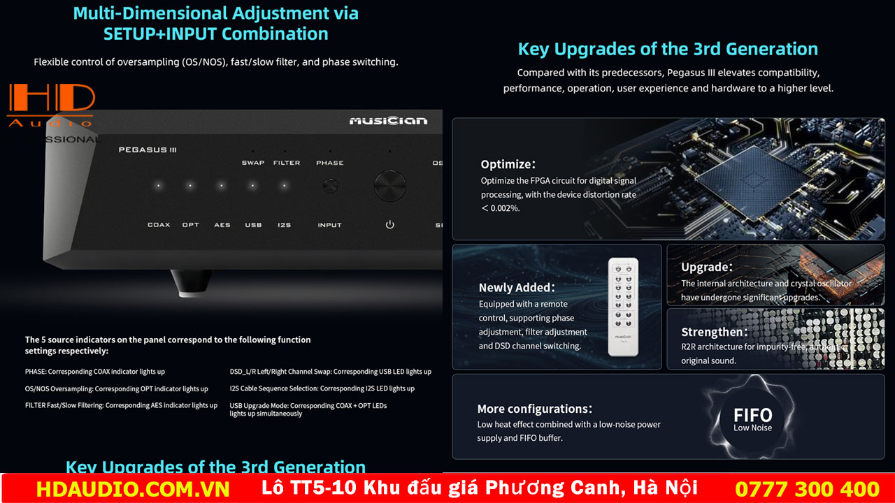MUSICIAN PEGASUS III R2R DAC chính hãng, giá tốt