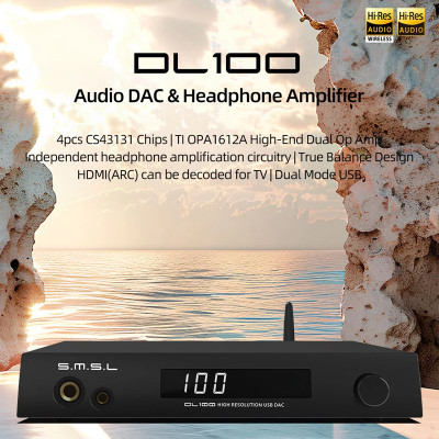 DAC SMSL DL100 , X4 Chip giải mã cao cấp CS43131