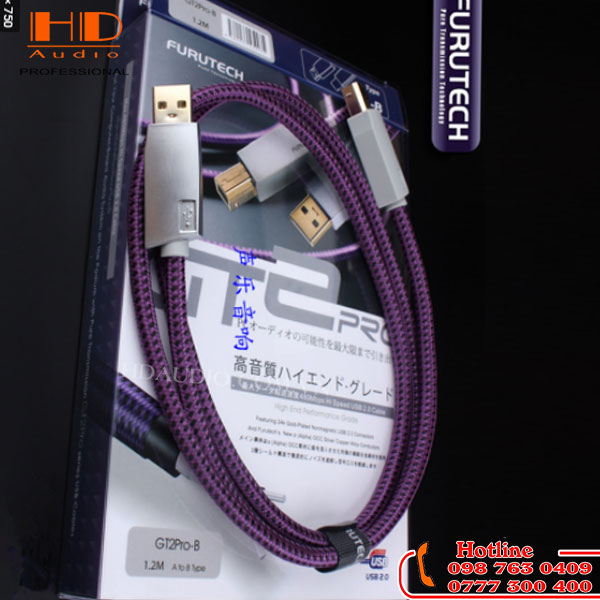 Dây Cáp USB Furutech GT2 Pro - Kết Nối DAC với Máy Tính