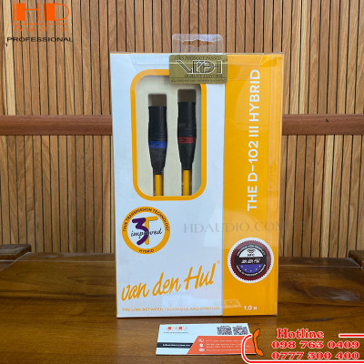 Dây VAN DEN HUL D 102 III H 3T XLR-AG 1.0M