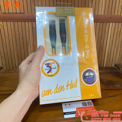 Dây VAN DEN HUL D 102 III H 3T XLR-AG 1.0M