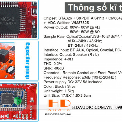 Amply Tích Hợp DAC D802C PRO