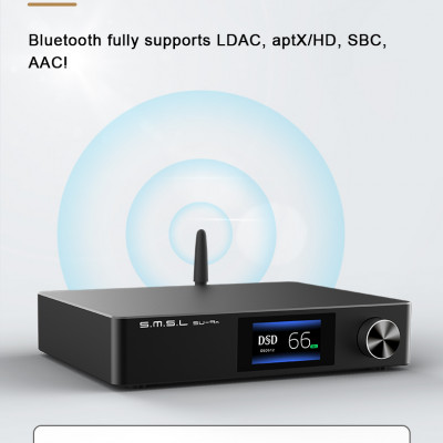 DAC SMSL SU-9n ES9038PRO - Bluetooth 5.0 - DSD512 PCM768kHz/32Bit