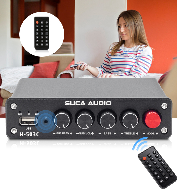 Amply Suca-audio M-503C 50W×2+100W Bluetooth 5.0