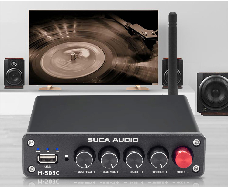 Amply Suca-audio M-503C 50W×2+100W Bluetooth 5.0