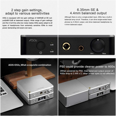 Amplifier Headphone Topping A50s