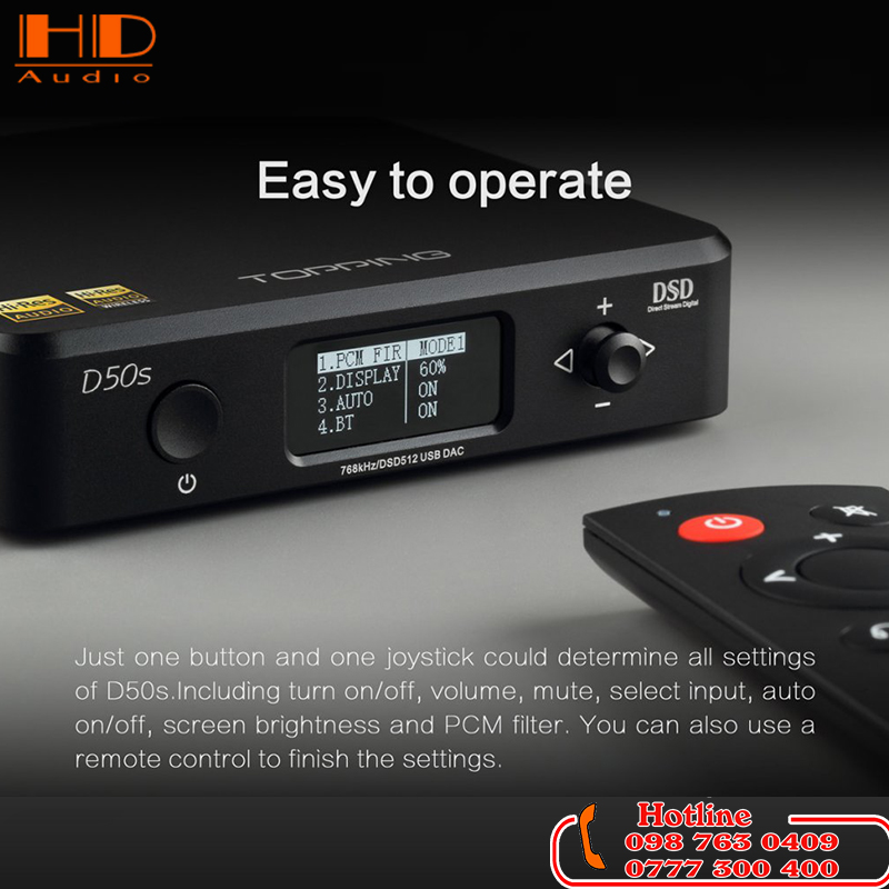 DAC D50S được giới audio đánh giá rất cao về chất lượng âm thanh
